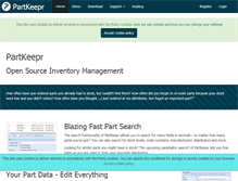 Tablet Screenshot of partkeepr.org
